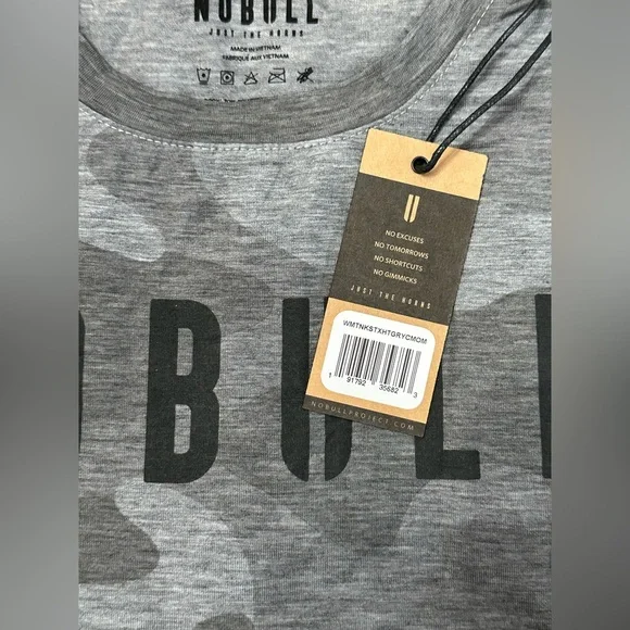NWT Women's NOBULL Muscle Tank - Medium - Heather Gray Camo - Picture 5 of 7